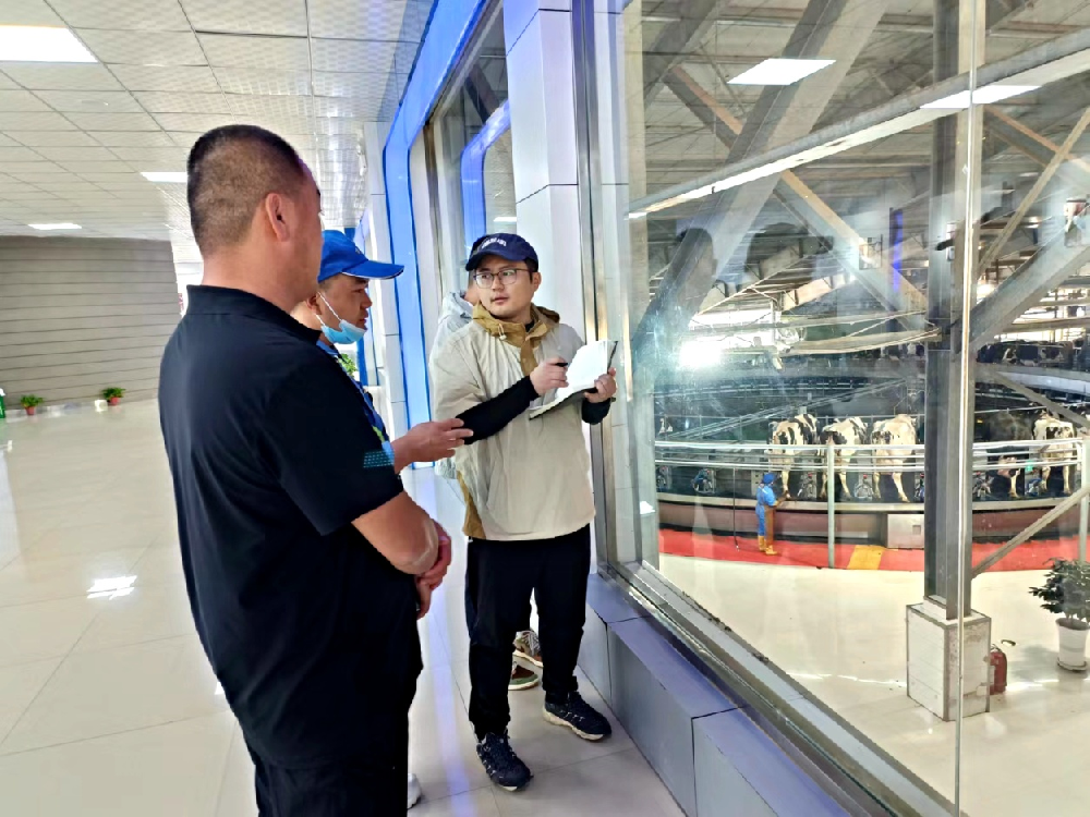 新华社记者到月博官方网站牧业调研采访